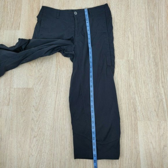 Patagonia Women's Size 8 Gray Nylon Cropped Capri Pants Pockets Hiking Casual - Picture 8 of 10
